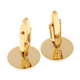 Maxbell Men Tuxedo Collar Buttons Shirt Cufflinks Formal Dress Costume Gold black - Aladdin Shoppers
