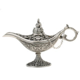 Maxbell Hollow Flower Lamp Shape Rings Jewelry Distplay Storage Case Box Silver - Aladdin Shoppers