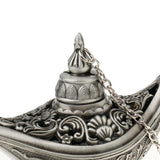 Maxbell Hollow Flower Lamp Shape Rings Jewelry Distplay Storage Case Box Silver - Aladdin Shoppers