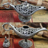 Maxbell Hollow Flower Lamp Shape Rings Jewelry Distplay Storage Case Box Silver - Aladdin Shoppers