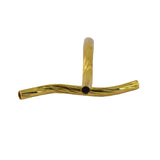 Maxbell 100 Pcs Engraved Pattern Tube Swirl Noodle Brass Beads DIY Jewelry 24mm