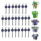 Maxbell 25Pcs Cute 3D Colorful Christmas Tree Xmas Party Decor Juice Drinking Straw - Aladdin Shoppers