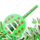 Maxbell 25Pcs Cute 3D Colorful Christmas Tree Xmas Party Decor Juice Drinking Straw - Aladdin Shoppers