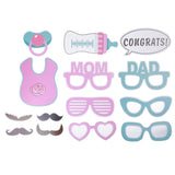 Maxbell It's a GIRL Props Photo Booth Lips Glasses Crown Stick Baby Show Party Decor - Aladdin Shoppers