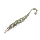 Maxbell 30pcs Tibetan Silver Beading Feather Bookmarks With Loop For DIY Making