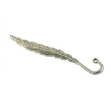 Maxbell 30pcs Tibetan Silver Beading Feather Bookmarks With Loop For DIY Making