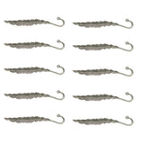 Maxbell 30pcs Tibetan Silver Beading Feather Bookmarks With Loop For DIY Making
