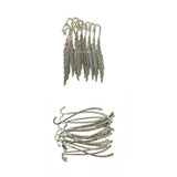 Maxbell 30pcs Tibetan Silver Beading Feather Bookmarks With Loop For DIY Making