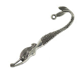 Maxbell 10Pcs Tibetan Silver Beading Wavy Mermaid Bookmarks With Loop For DIY Making - Aladdin Shoppers