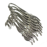 Maxbell 10Pcs Tibetan Silver Beading Wavy Mermaid Bookmarks With Loop For DIY Making - Aladdin Shoppers