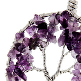 Maxbell Wire Tree of Life Healing Crystal Natural Gemstone Pendant For Necklace - Aladdin Shoppers
