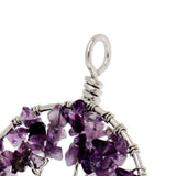 Maxbell Wire Tree of Life Healing Crystal Natural Gemstone Pendant For Necklace - Aladdin Shoppers