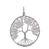 Maxbell Maxbell Wire Wrapped Tree of Life Natural Gemstone Chip Pendant Jewelry For Necklace