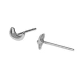 Maxbell 2pcs Sterling Women Silver Creative Asymmetry Moon Star Ear Stud Earrings - Aladdin Shoppers