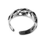 Maxbell Vintage 925 Sterling Silver Weave Hollow Open Finger Band Ring Jewelry - Aladdin Shoppers