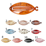 Maxbell 2 Pieces Novelty Resin Fish Tail Hair Banana Clip Lady Girl Hair Accessories
