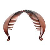 Maxbell 2 Pieces Resin Fish Tail Hair Banana Clip Lady Girls School Girls Hair Clip