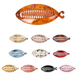Maxbell 2 Pieces Resin Fish Tail Hair Banana Clip Lady Girls School Girls Hair Clip