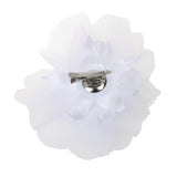 Maxbell Bridal Wedding Fabric Flower Pin Brooch Pearl Diamante Hairpin Jewelry White - Aladdin Shoppers