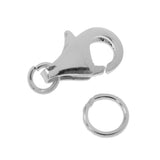 Maxbell Phenovo 925 Sterling Silver Lobster Clasp 2 Rings Connector Jewelry Finding4 - Aladdin Shoppers