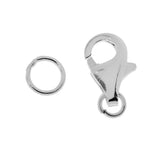 Maxbell Phenovo 925 Sterling Silver Lobster Clasp 2 Rings Connector Jewelry Finding4 - Aladdin Shoppers