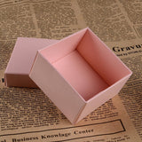 Maxbell 25Pcs Paper Ring Earring Jewelry Display Square Gift Boxes Case Pink - Aladdin Shoppers