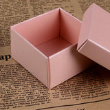 Maxbell 25Pcs Paper Ring Earring Jewelry Display Square Gift Boxes Case Pink - Aladdin Shoppers