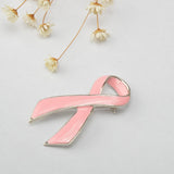 Maxbell 2 Pieces Pink Enamel Breast Cancer Awareness Charity Ribbon Brooch Pin - Aladdin Shoppers