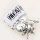 Maxbell Maxbell 10x Multi Style Snowflake Snowman Christmas Charms Pendants for DIY Jewelry