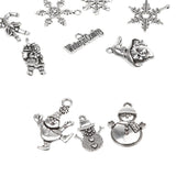 Maxbell 10x Multi Style Snowflake Snowman Christmas Charms Pendants for DIY Jewelry - Aladdin Shoppers