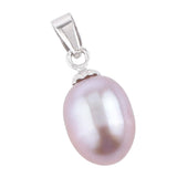 Maxbell Naturel Freshwater Pearl Pendant for Necklace Fashion Charm Jewelry Purple - Aladdin Shoppers