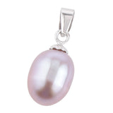 Maxbell Naturel Freshwater Pearl Pendant for Necklace Fashion Charm Jewelry Purple - Aladdin Shoppers