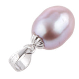 Maxbell Naturel Freshwater Pearl Pendant for Necklace Fashion Charm Jewelry Purple - Aladdin Shoppers