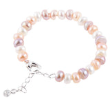Maxbell Natural Freshwater Pearl Bangle Fashion Women Charm Cuff Bracelet Multicolor - Aladdin Shoppers