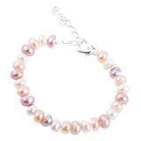 Maxbell Natural Freshwater Pearl Bangle Fashion Women Charm Cuff Bracelet Multicolor - Aladdin Shoppers