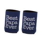 Maxbell 2pcs Best Papa Ever Beer Can Holder Cooler Fathers Day Gift Christmas Party - Aladdin Shoppers
