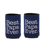 Maxbell 2pcs Best Papa Ever Beer Can Holder Cooler Fathers Day Gift Christmas Party - Aladdin Shoppers