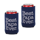 Maxbell 2pcs Best Papa Ever Beer Can Holder Cooler Fathers Day Gift Christmas Party - Aladdin Shoppers