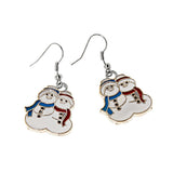 Maxbell Fashion Couple Snowmen Earrings Christmas Ear Hooks Jewelry Charm Xmas Gift - Aladdin Shoppers