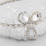 Wedding Bridal Crystal Rhinestone Flower Headband Hair Band Headpiece