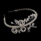 Wedding Bridal Crystal Rhinestone Flower Headband Hair Band Headpiece