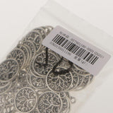 Maxbell 50Pcs Antique Silver Tree of Life Circle Charms Pendants Jewelry Findings - Aladdin Shoppers