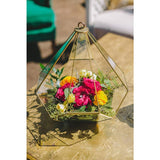 Maxbell Garden DIY Wedding Centrepiece Flower Holder Decoration Brass 11.5x11x14cm - Aladdin Shoppers