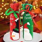Maxbell Christmas Green Santa Wine Bottle Bag Cover Xmas Dinner Party Table Decor - Aladdin Shoppers