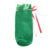 Maxbell Christmas Green Santa Wine Bottle Bag Cover Xmas Dinner Party Table Decor - Aladdin Shoppers