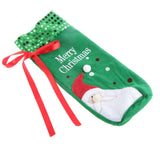Maxbell Christmas Green Santa Wine Bottle Bag Cover Xmas Dinner Party Table Decor - Aladdin Shoppers