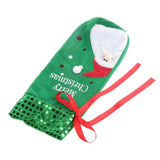 Maxbell Christmas Green Santa Wine Bottle Bag Cover Xmas Dinner Party Table Decor - Aladdin Shoppers
