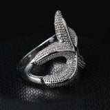 Maxbell Fashion Women Men silver Plated Starfish Shape Finger Ring US size 9 - Aladdin Shoppers