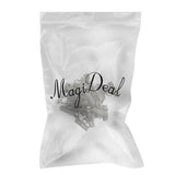 Maxbell 12 sets lobster Clasp 22x6mm Crimp Clip Ends with Extender Chain Gunblack - Aladdin Shoppers