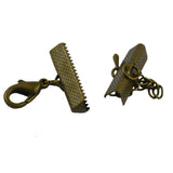 Maxbell 12x Crimp Clips End Lobster Clasp Extender Chain DIY Jewelry Findings Bronze - Aladdin Shoppers